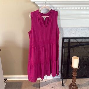 Women’s cool fuchsia St Johns Bay sundress XL